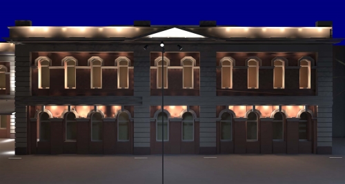 Parapet discount light design